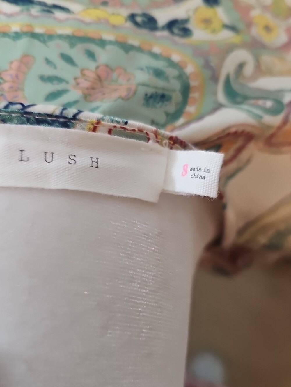 Lush Cream Paisley Wrap Maxi Dress - Picture 4 of 12